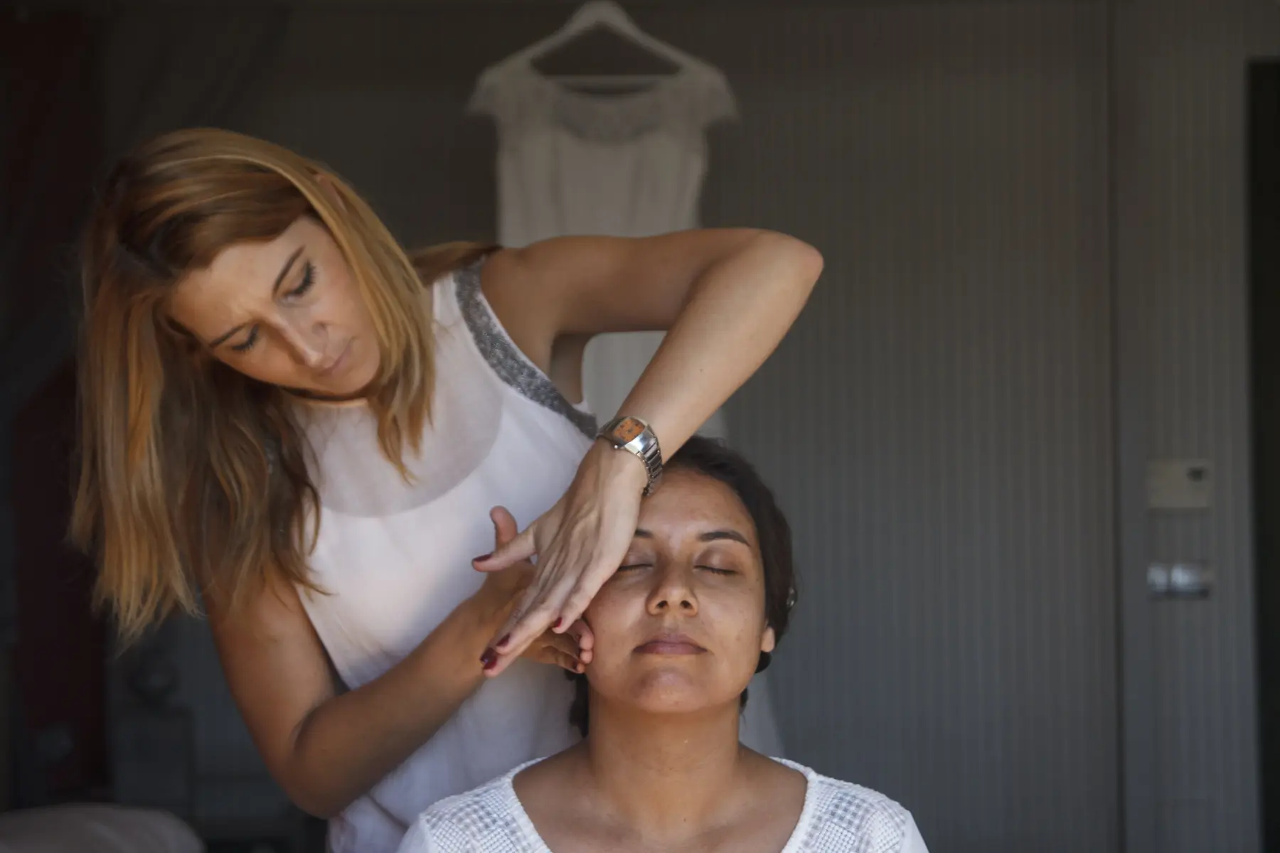 Preparación del maquillaje antes de la boda